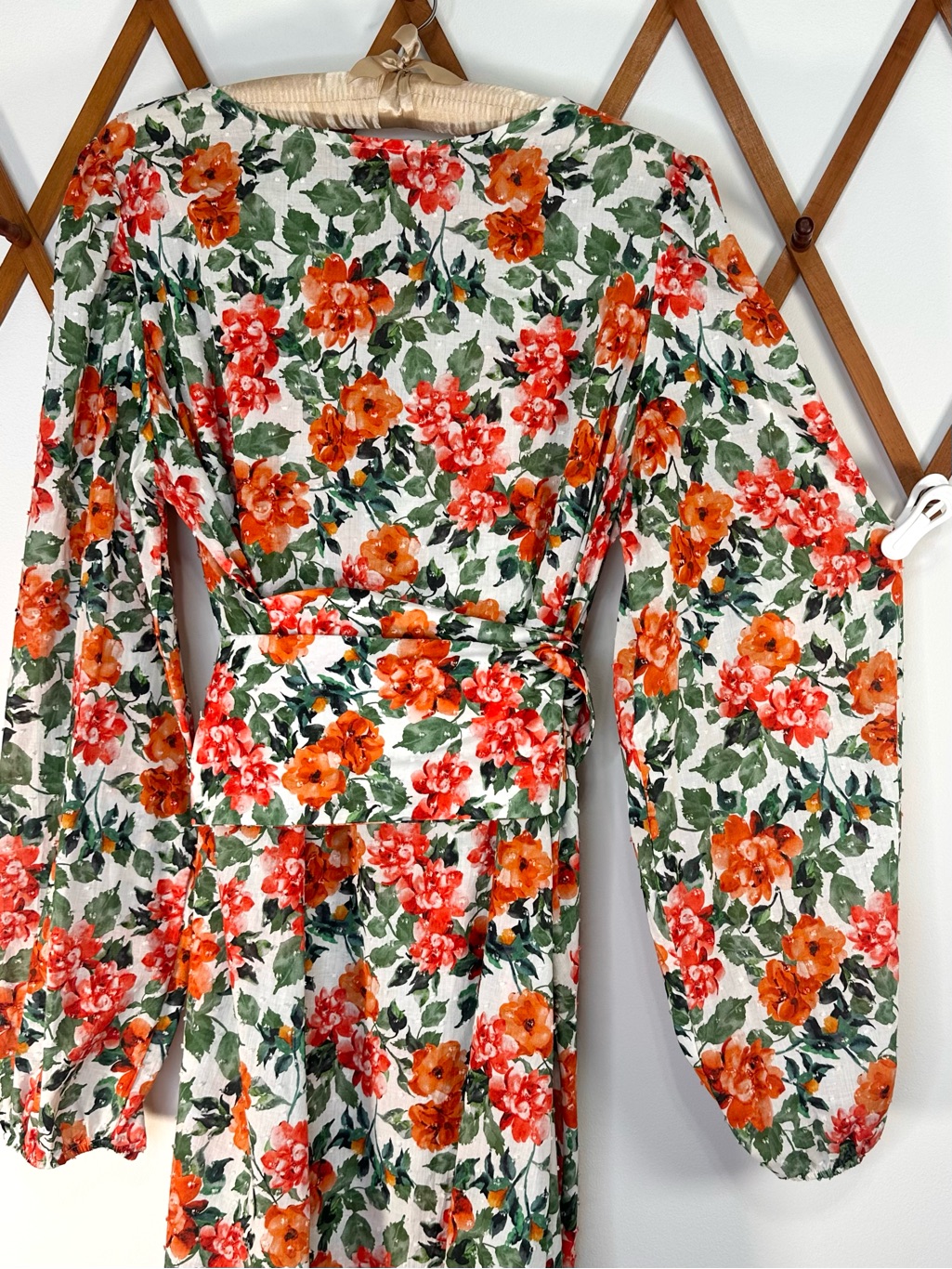 Loud Bodies Floral Cotton Swiss Dot Midi Dress - Xxl - Cottagecore — image 4 of 8